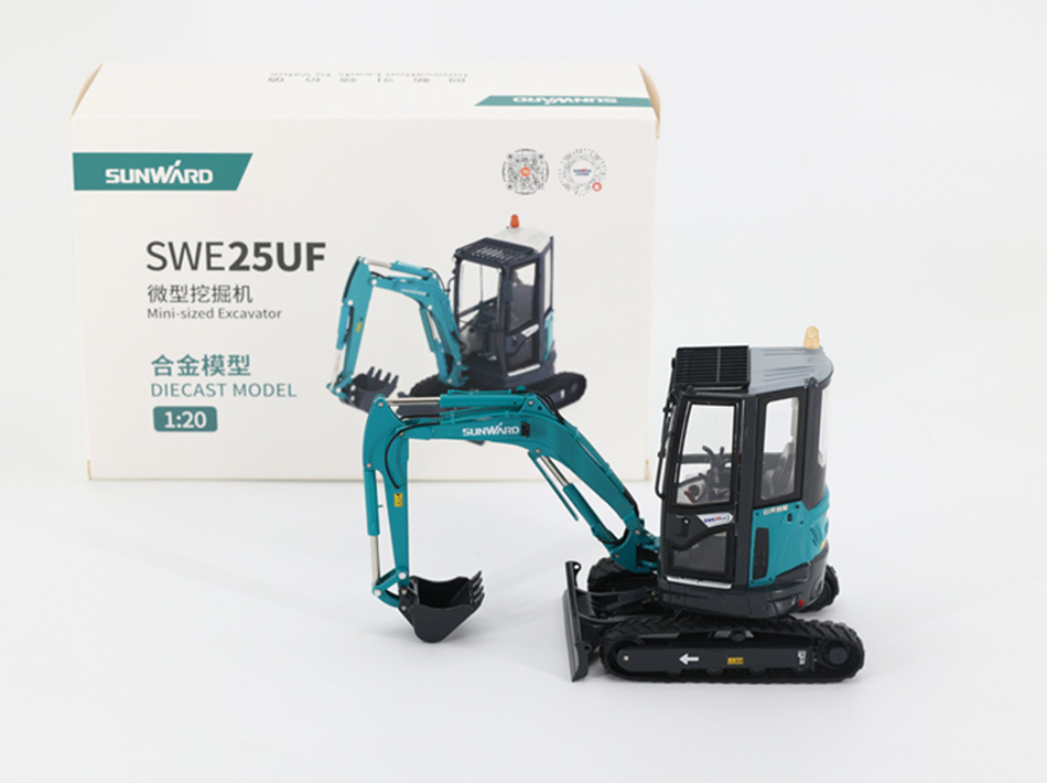 โมเดลอัลลอยด์ขุดไมโคร SUNWARD SWE1UF ขนาด 20:25 ที่ได้รับการอัพเกรดใหม่